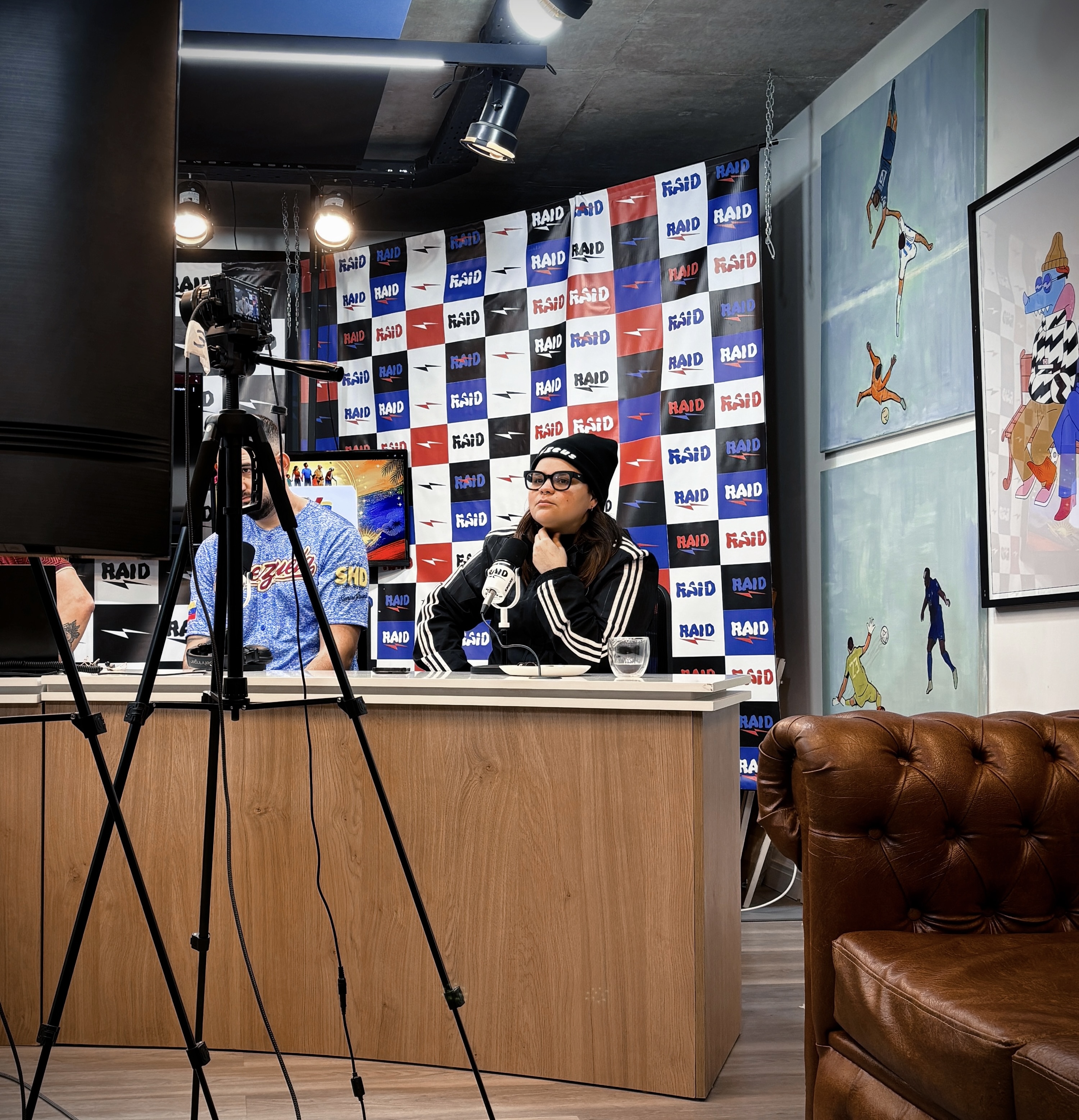 Press interview setup